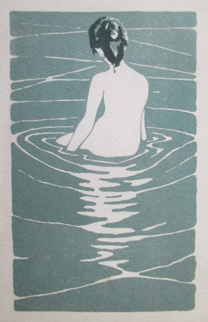 Female nude seated in water Ichijo Narumi 1877-1910 (2)